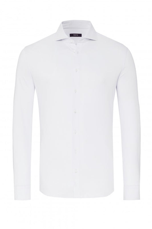 Desoto Jersey shirt  Luxury Hai white  SOLID 10008.30 kleur 001