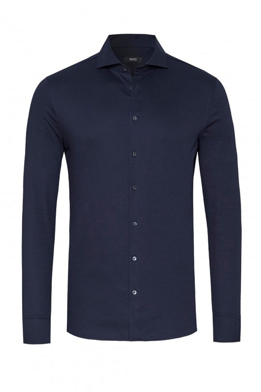 Desoto Jersey shirt Luxury Hai Navy  SOLID 10008.30 kleur 051