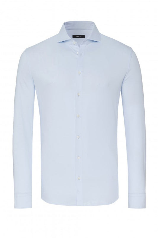 Desoto Jersey shirt Luxury Hai Light Blue  SOLID 10008.03 kleur 053