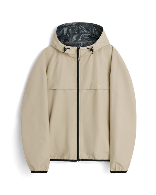 H2O RØMØ regenjas packable lichtgrijs warm grey