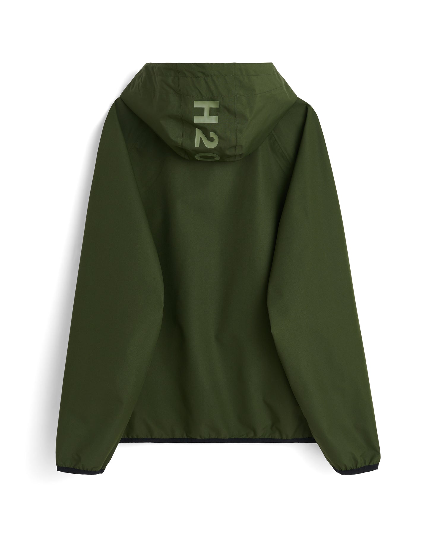 H2O RØMØ regenjas packable donker groen army