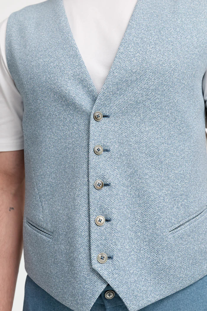 ZUITABLE JERSEY VEST DIWESLEY 251677-610 BLAUW