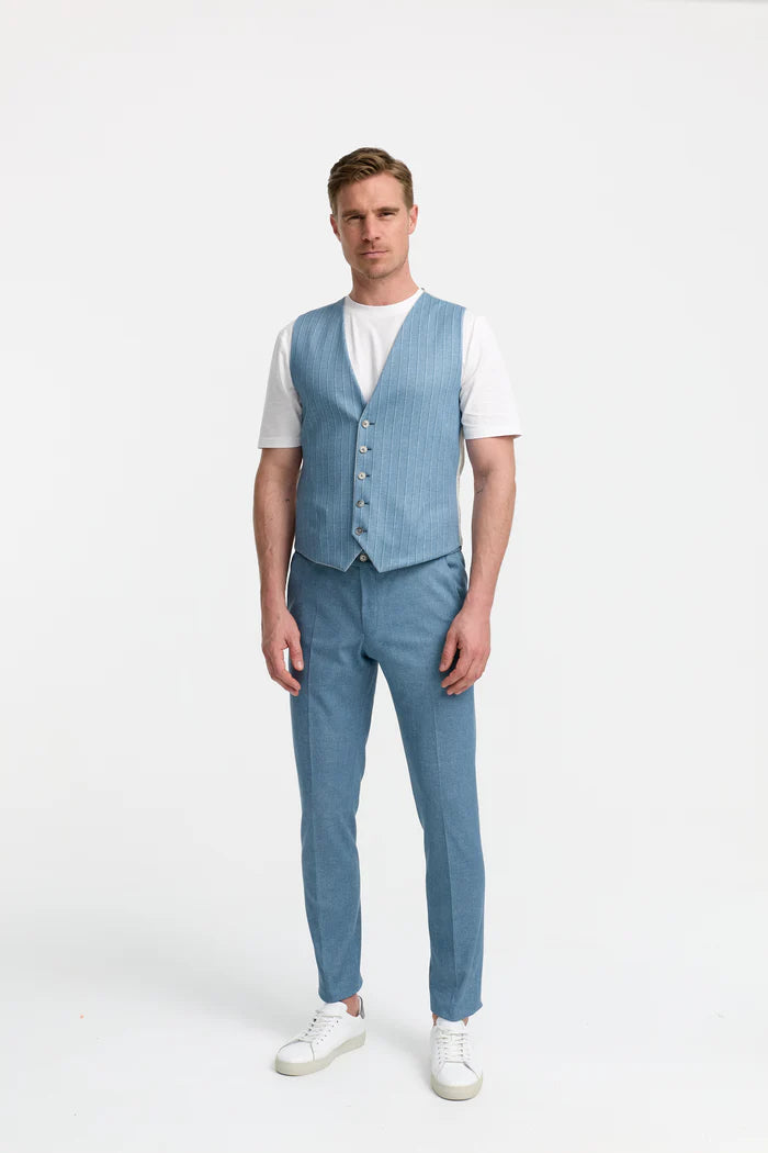 ZUITABLE JERSEY VEST DIWESLEY 251677-610 BLAUW
