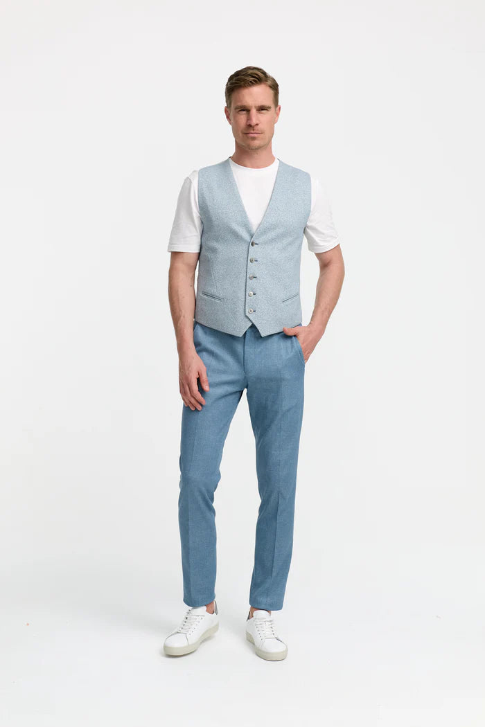 ZUITABLE JERSEY VEST DIWESLEY 251677-610 BLAUW