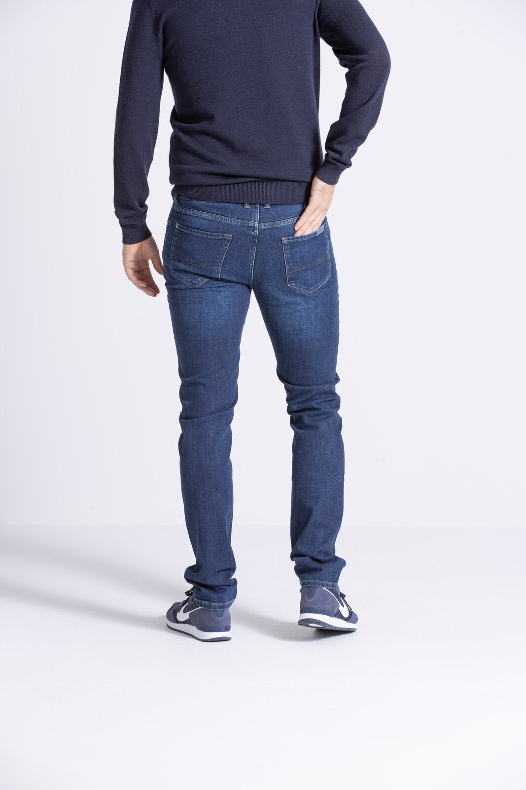 Zilton RODGER 08 Blauwe regular fit jeans van Italiaans denim kleur 940 Dark Denim Broek
