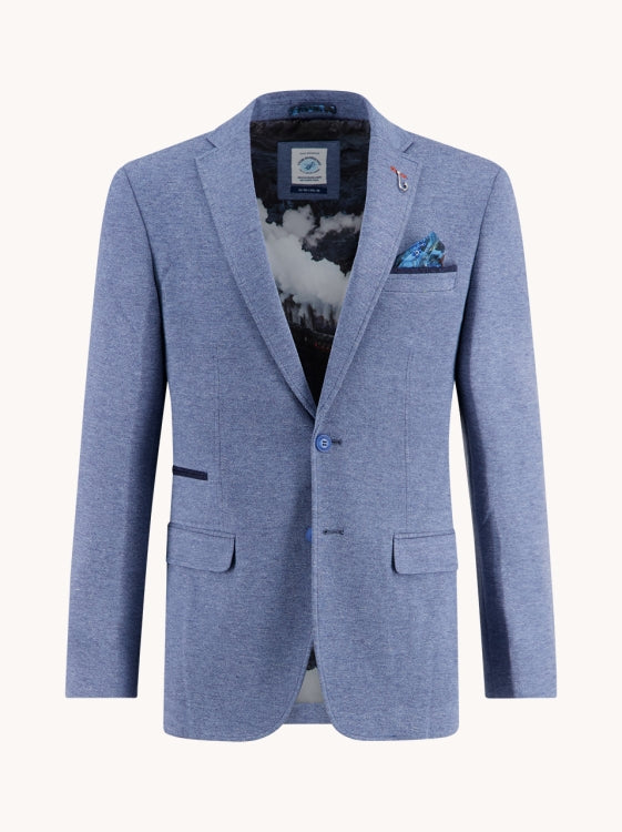 A Fish Named Fred Blazer 32.104.608 jeans blue pique