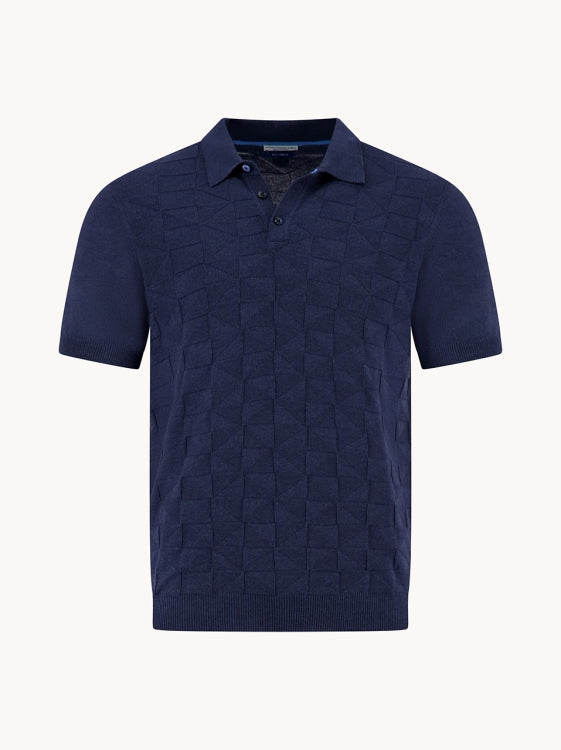 A Fish named Fred polo knitted structure 33.316.604 navy