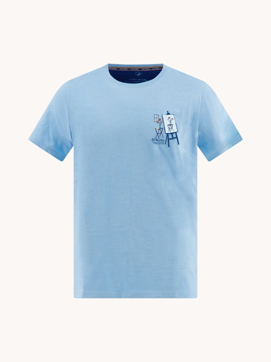 A Fish named Fred tshirt canvas 33.402.610 light blue