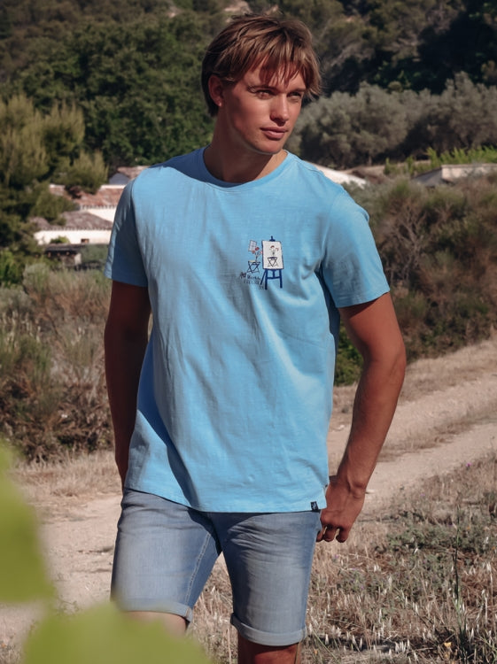 A Fish named Fred tshirt canvas 33.402.610 light blue