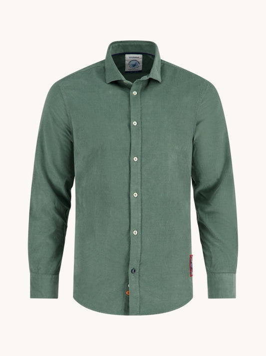 A Fish Named Fred hemd corduroy 34.021 kleur 311 green