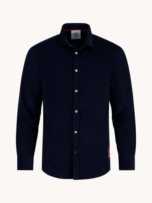 A Fish Named Fred hemd corduroy 34.021 kleur 604 navy