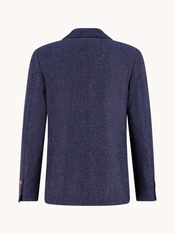 A Fish named Fred vest herringbone 34.106 kleur 604 navy