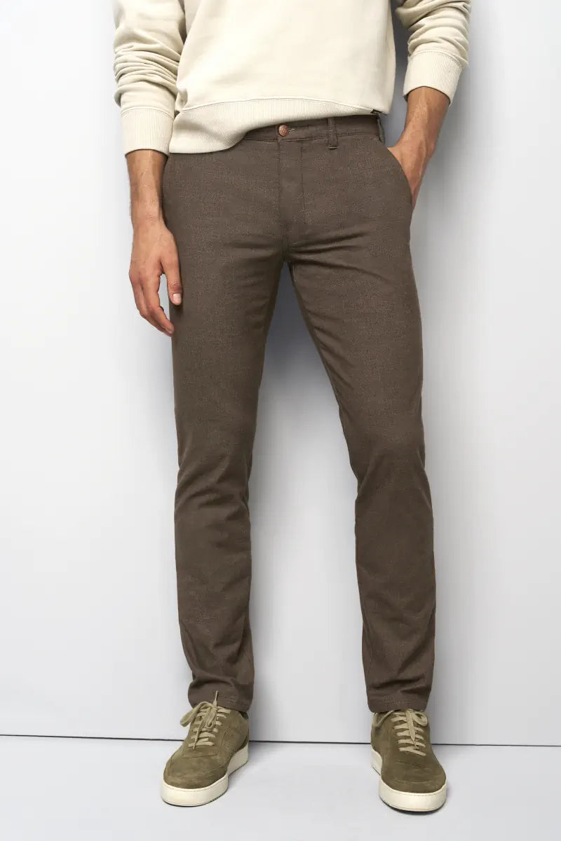 M5 Meyer broek 6198-29 casual cord dark green