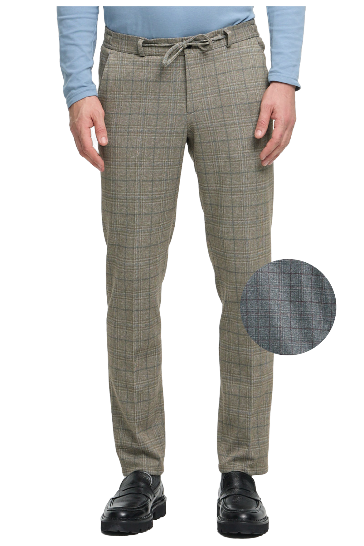 Zuitable broek Dispartaflex 262664 kleur 370 dark grey ruit