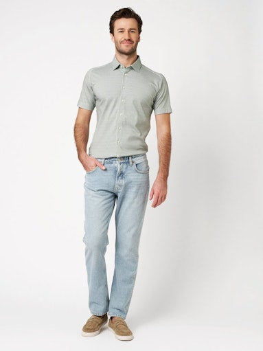 Desoto hemd km 92632 kleur 634 light green blue circles