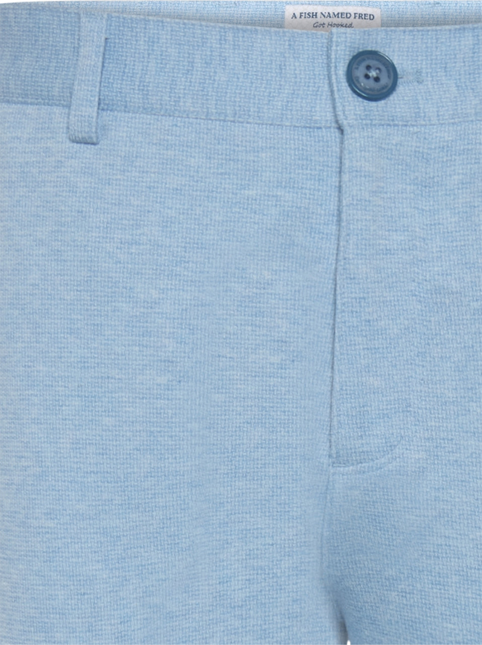 A Fish Named Fred Trouser melange pique Light Blue 31 205 610