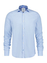 A Fish Named Fred Shirt linen light blue timeless 9778.610 hemd