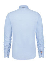 A Fish Named Fred Shirt linen light blue timeless 9778.610 hemd