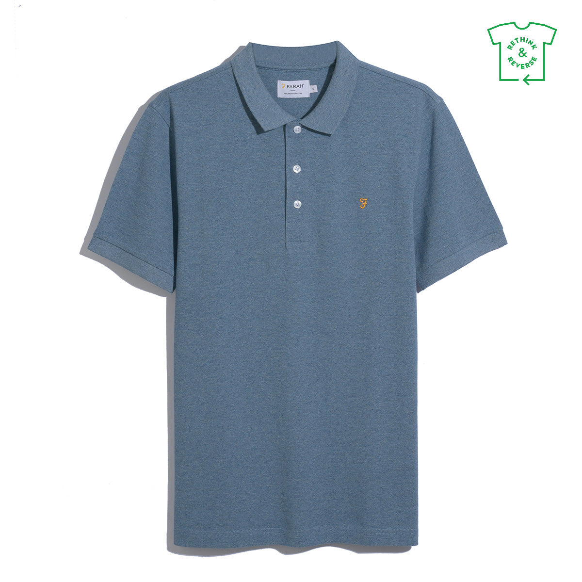 Farah polo B068 kleur 401 blue
