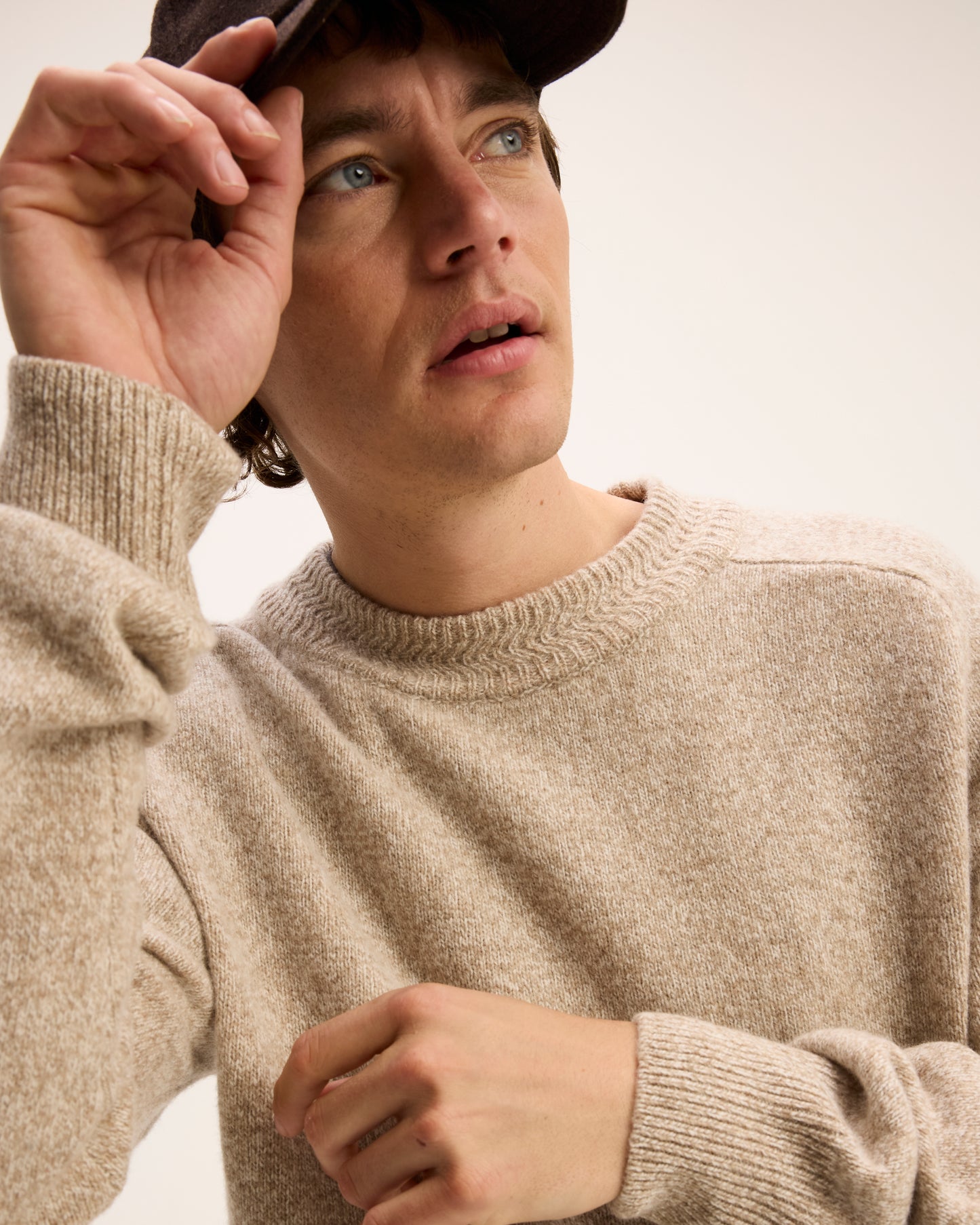 The Goodpeople trui Kiosk kleur 3101 beige melange