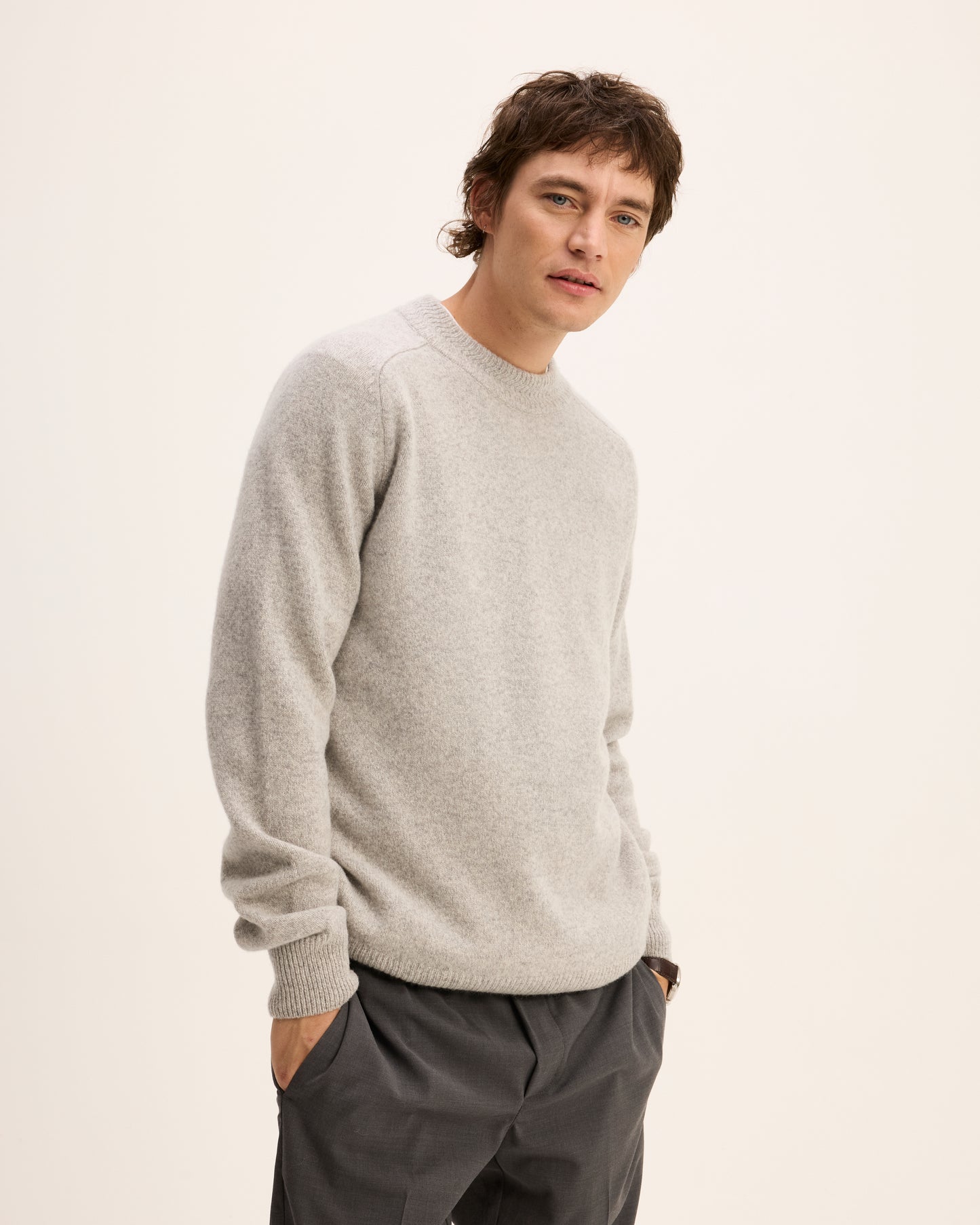 The Goodpeople trui Kiosk kleur 2201 grey melange
