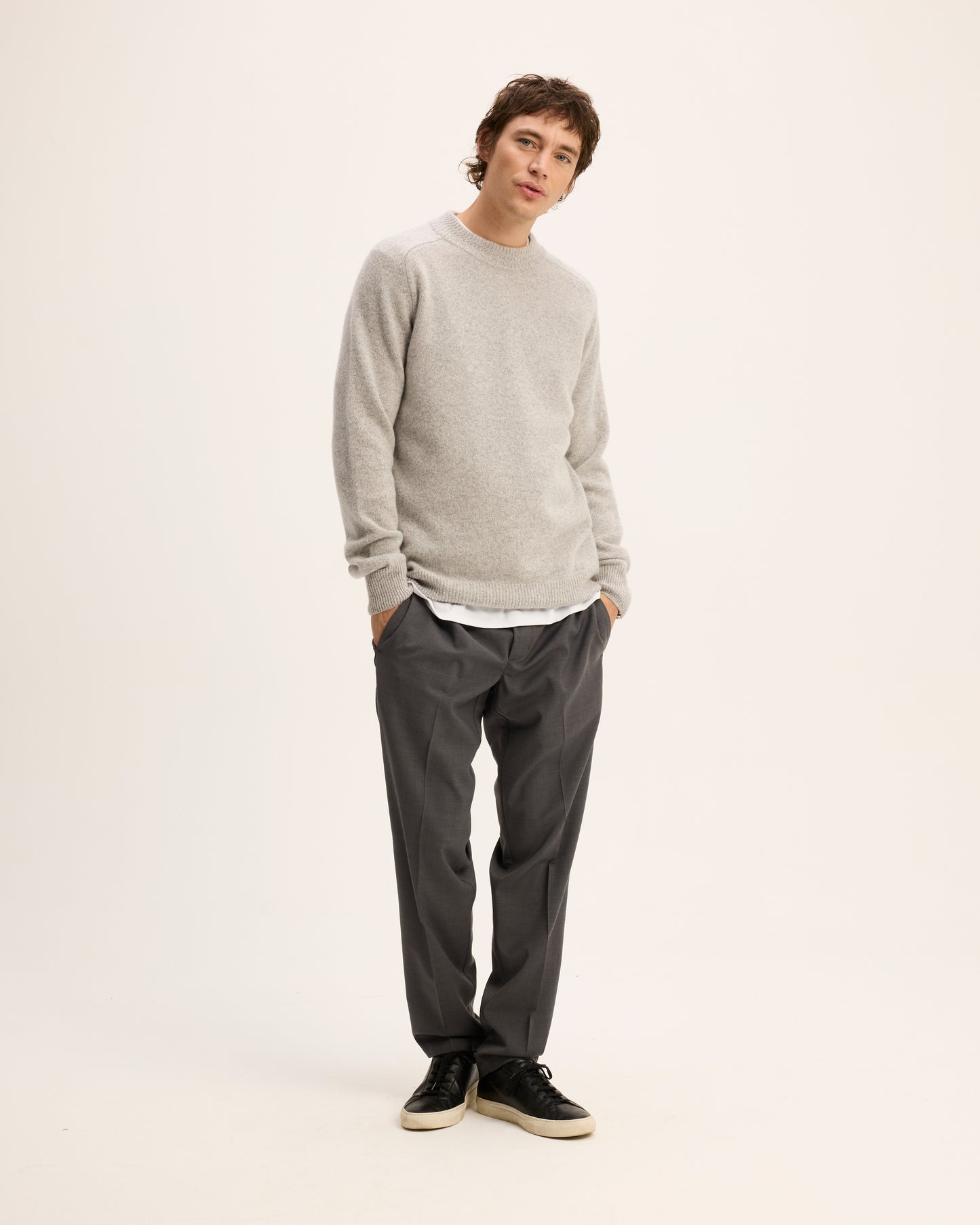 The Goodpeople trui Kiosk kleur 2201 grey melange
