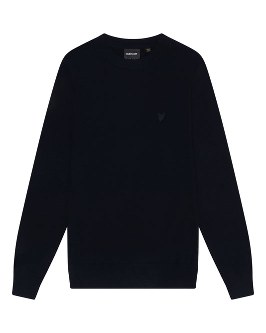 Lyle & Scott trui KN2124 kleur Z271 navy