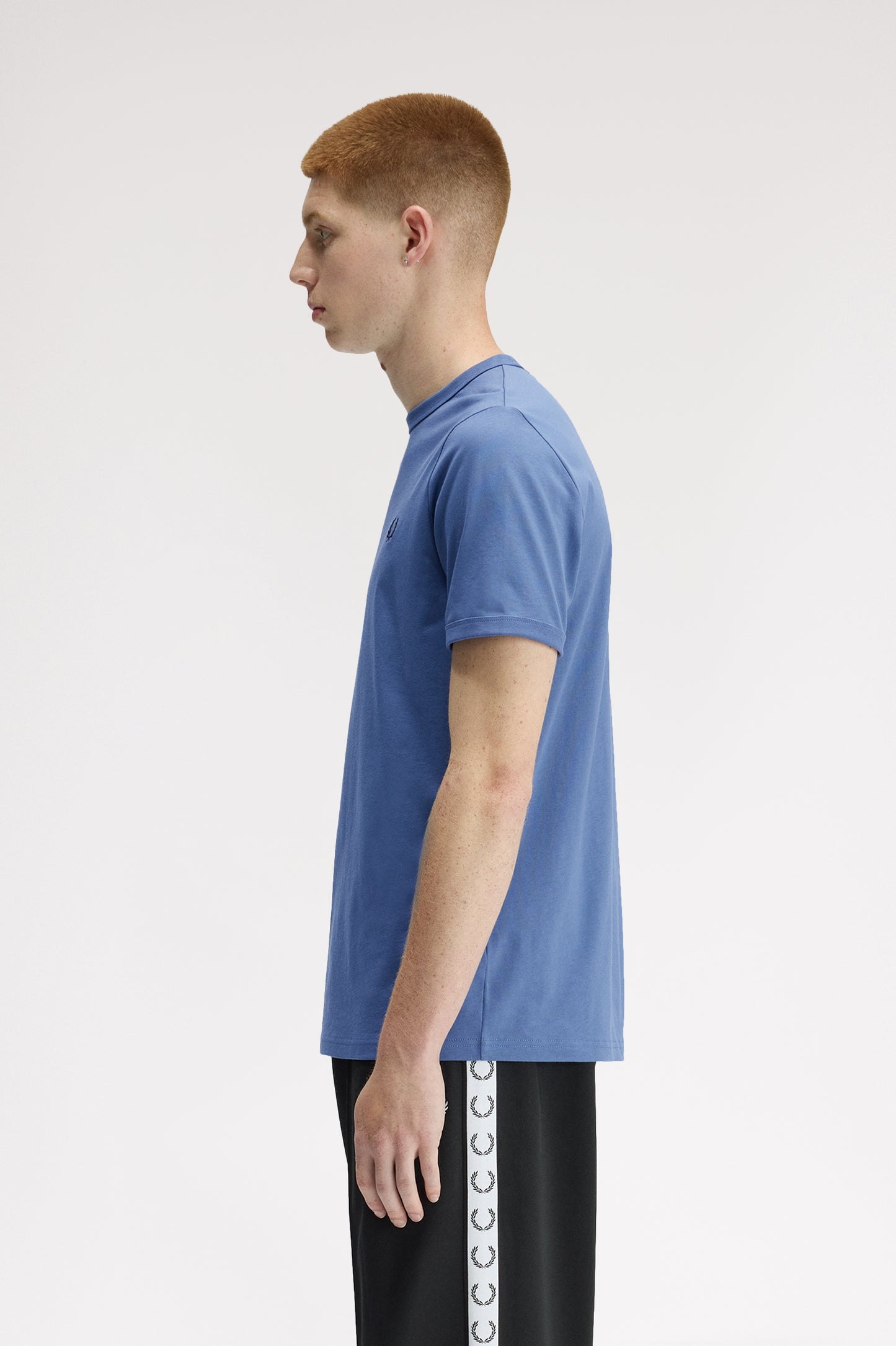 Fred Perry tshirt M 3519 kleur 27A ace blue