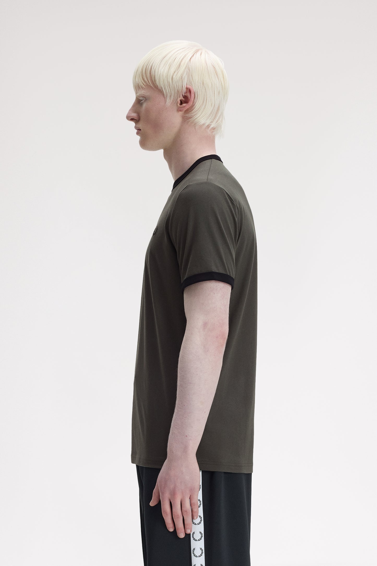 Fred Perry tshirt M 3519 kleur U70 greenblack