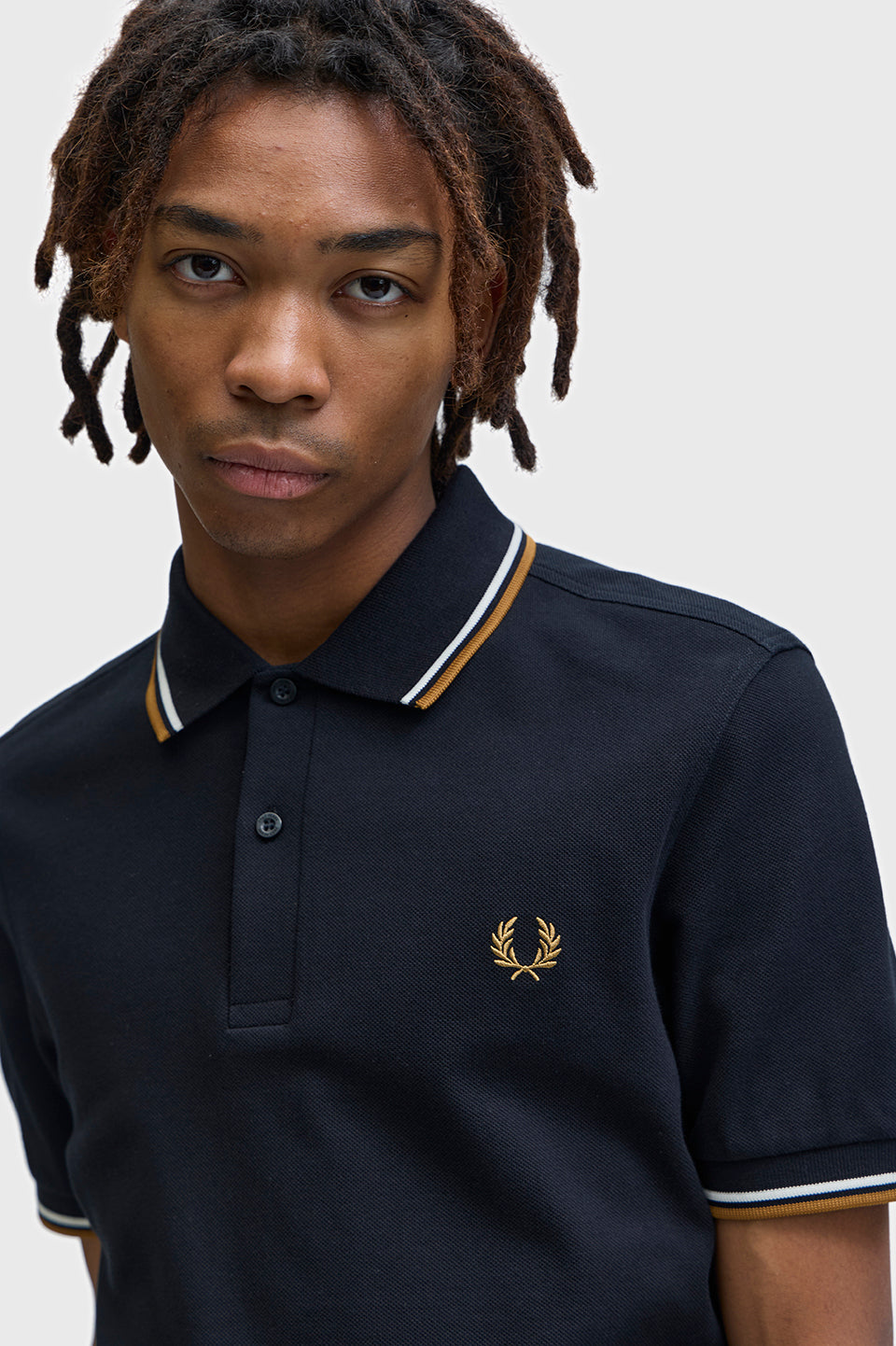 Fred Perry polo M 3600 knitted polo kleur P69 black