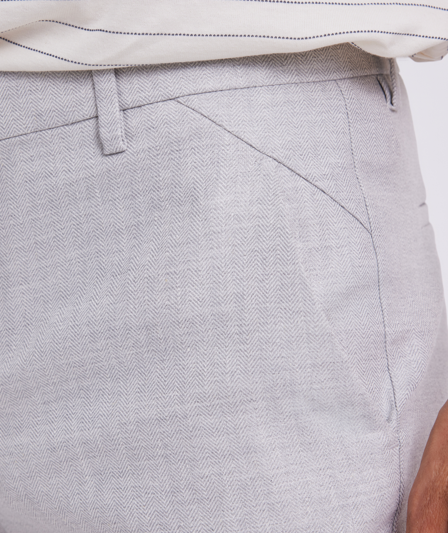 Plain Josh PL broek 020 40408 MINERAL GREY 31215 HERRINGBONE