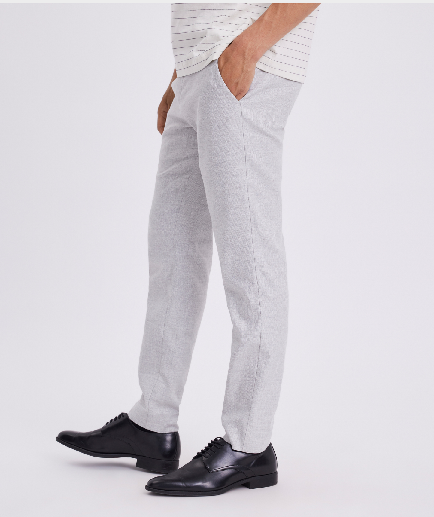 Plain Josh PL broek 020 40408 MINERAL GREY 31215 HERRINGBONE