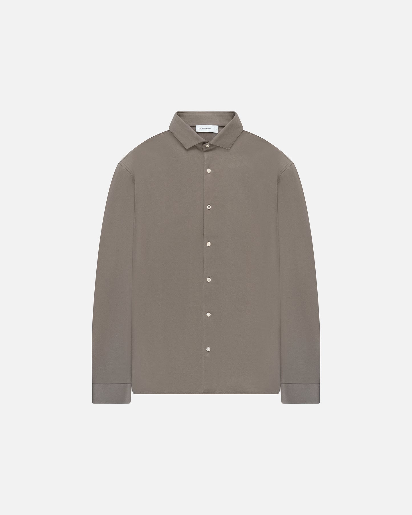 The Goodpeople hemd STIRR kleur 3205 mid brown