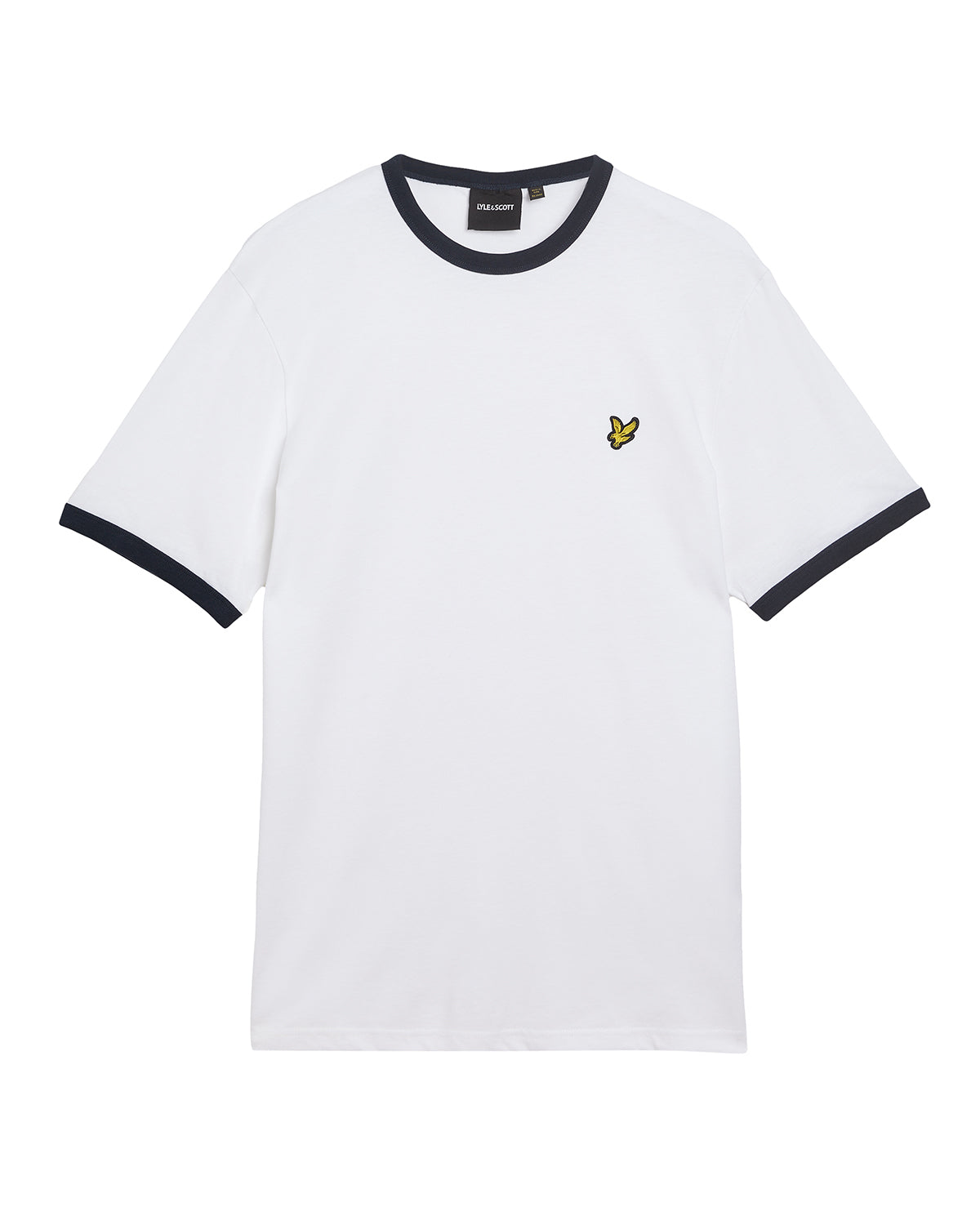 Lyle & Scott tshirt contrast TS 2201 V kleur X187 wit