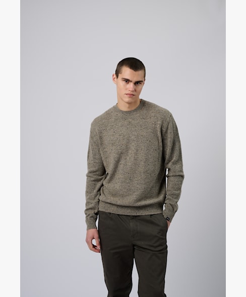 Antwrp trui BKW098R-L219 Neppy Yarn Crewneck kleur 610 beluga