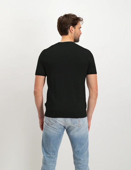 Saint Steve knitted Tshirt Boudewijn kleur zwart
