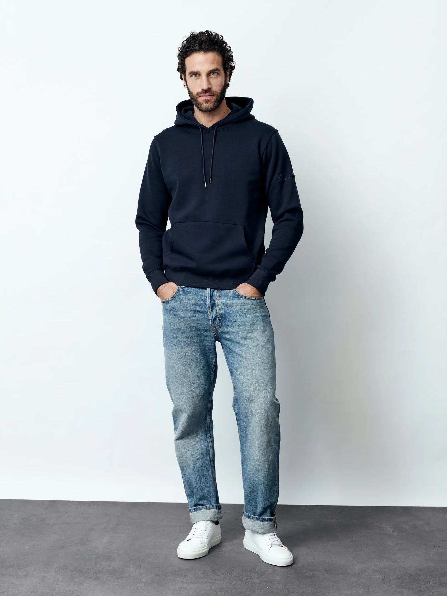 Fil Noir hoodie Pepe 52598 kleur 70 nightblue