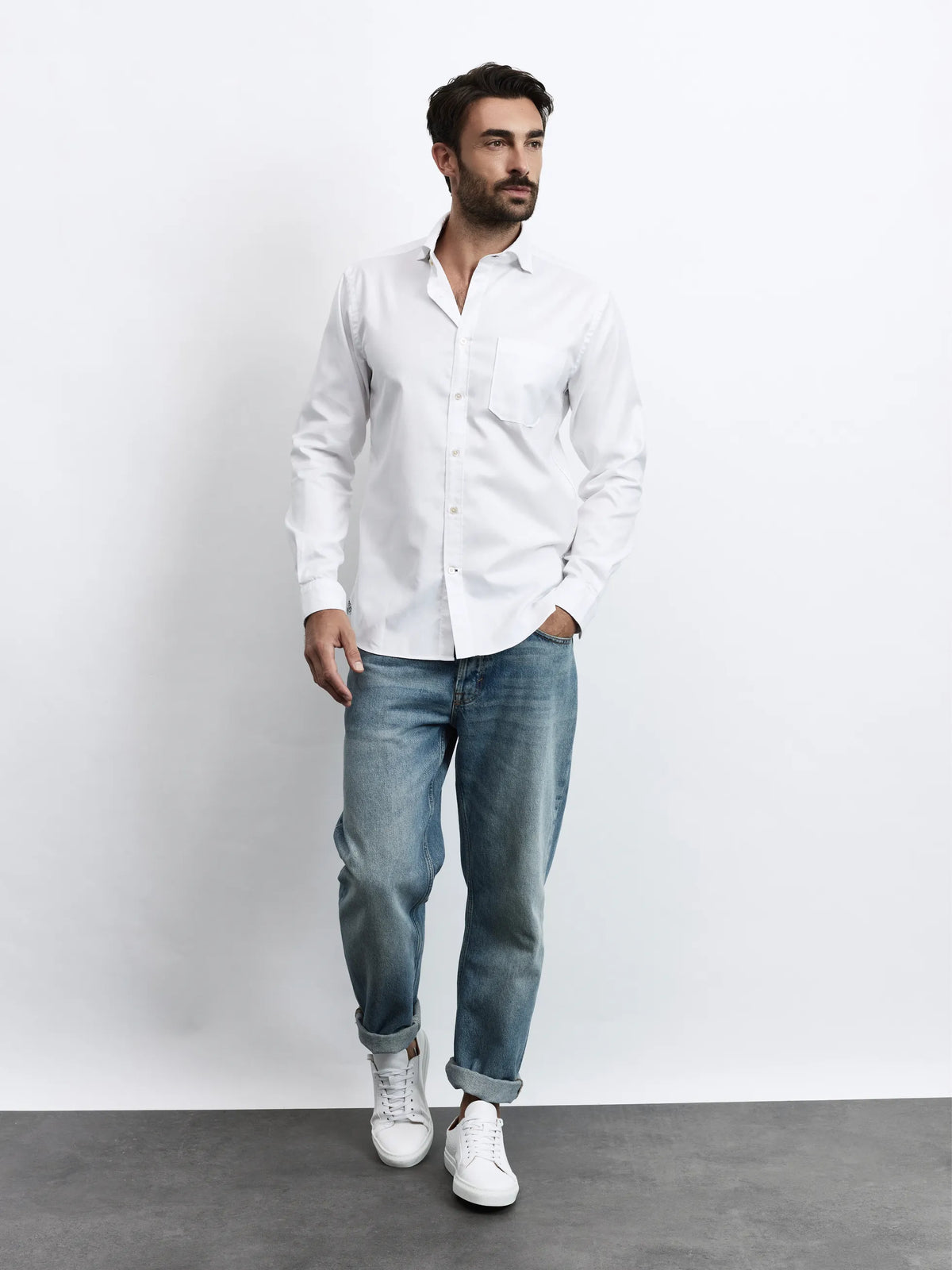 Fil Noir hemd Milano 52323 kleur 00 white