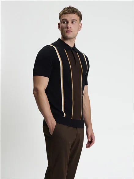 Ben Sherman polo 1014497 kleur zwart