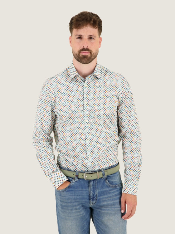 A Fish Named Fred hemd rounds 34.029 kleur 101 off white