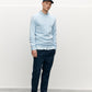 The Goodpeople TECHNICAL KNITTED CLOUD SWEAT trui 24010100-Mid Blue-S Korean