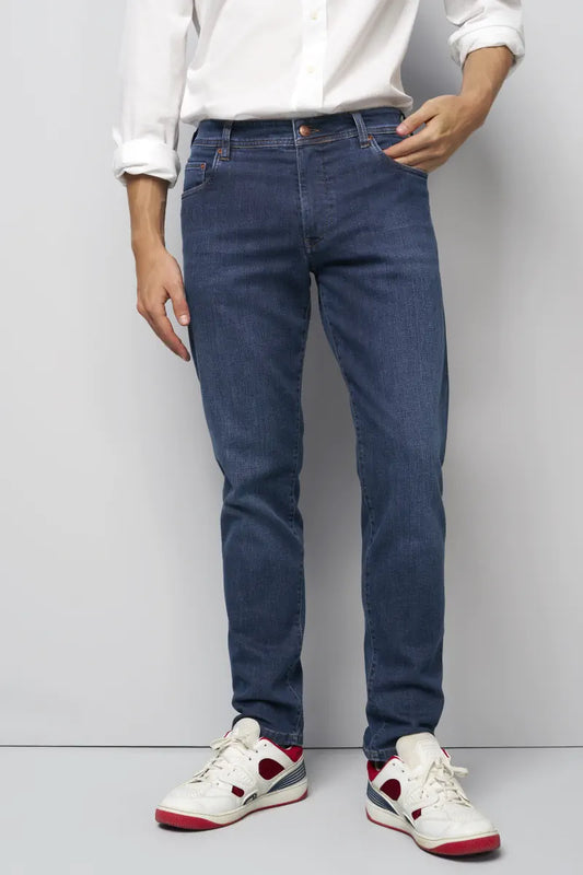 M5 Meyer jeans 6281-18 kleur blue stone