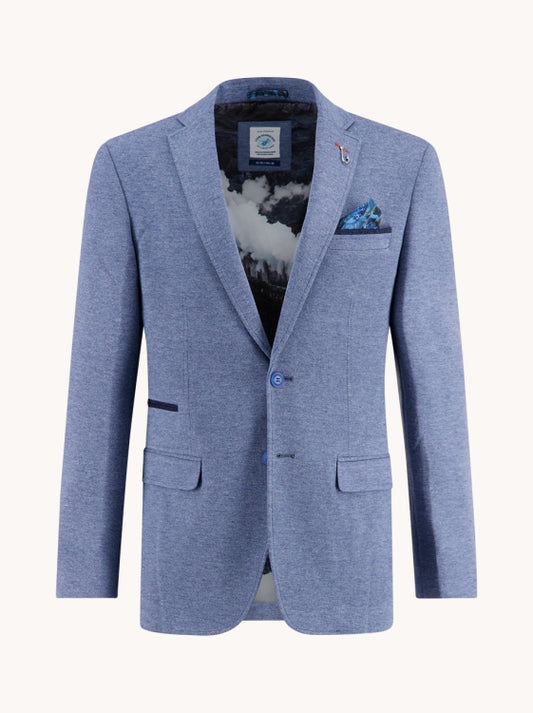 A Fish Named Fred Blazer 32.104.608 jeans blue pique