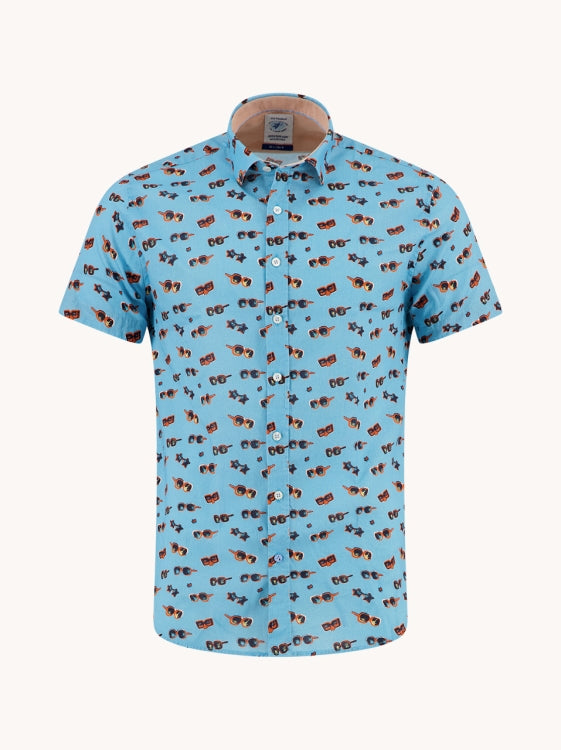 A Fish named Fred hemd 33.051.603 SS sunglasses aqua blue