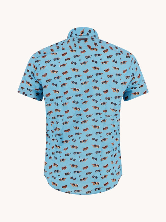 A Fish named Fred hemd 33.051.603 SS sunglasses aqua blue