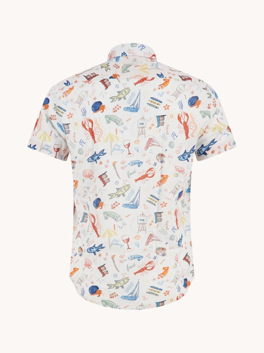 A Fish named Fred hemd 33.052.073 SS doodle multicolor