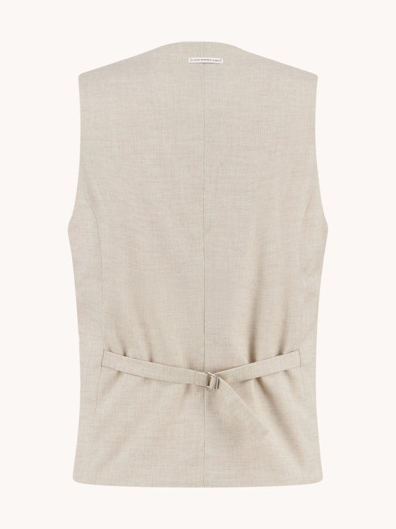 A Fish named Fred waistcoat linen look 33.135.205 sand
