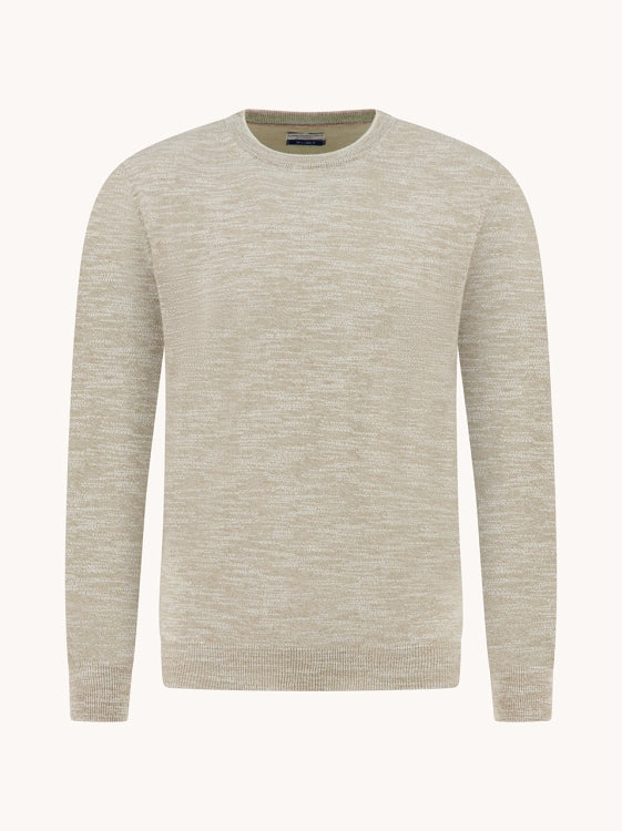 A Fish named Fred trui classis pullover 33.501.205 sand