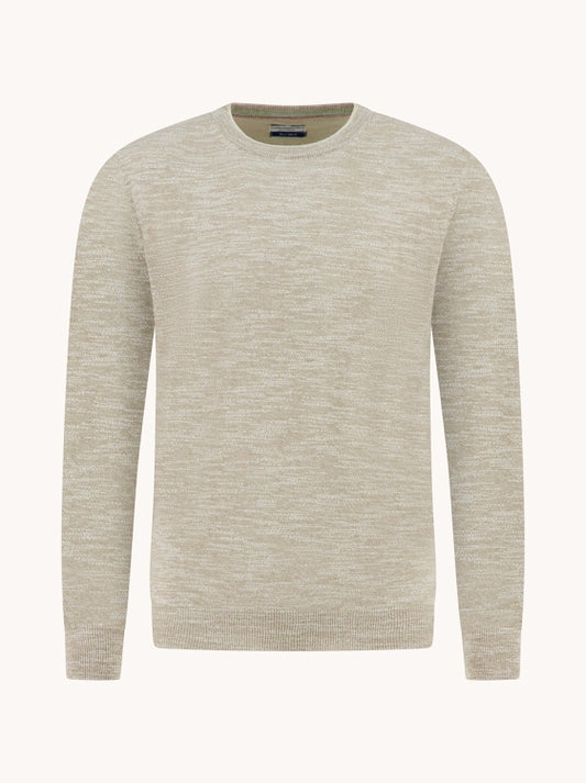 A Fish named Fred trui classis pullover 33.501.205 sand