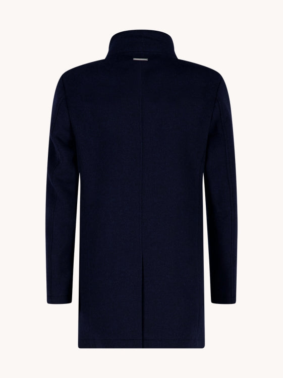 A Fish named Fred Funnel neck coat 34.165 kleur 604 navy